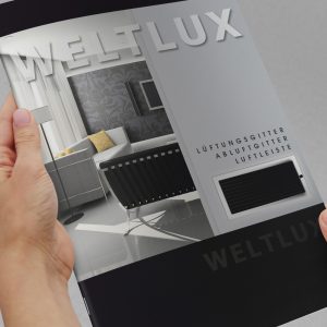 Projekt katalogu reklamowego - Weltlux - Projekty katalogów - Clouds Agencja Reklamy Białystok