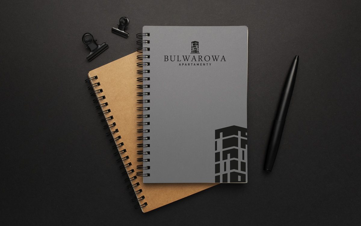 Projekt logo - Bulwarowa Apartamenty - Clouds Agencja Reklamowa Białystok