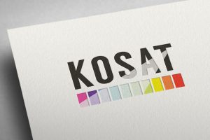 Projekt logo KOSAT - Studio Graficzne Białystok