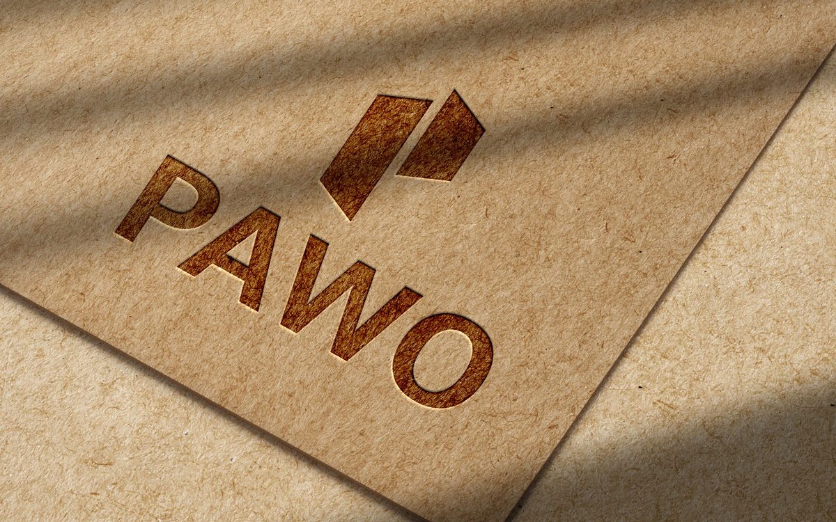 Projekt logo - PAWO Sklep Budowlany Białystok - Clouds Agencja Reklamowa