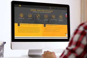 Projekt i wykonanie strony internetowej Szoka Nieruchomości - Projektowanie stron internetowych Clouds.pl
