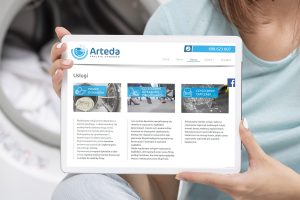 Projekt Strony internetowej Arteda - Pralnia dywanów - Clouds Agencja Reklamowa Białystok